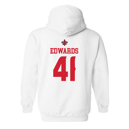 Louisiana - NCAA Football : Chase Edwards - Sports Shersey Hooded Sweatshirt-1