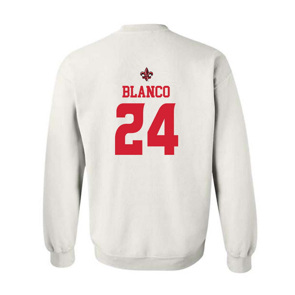 Louisiana - NCAA Football : Steven Blanco - Sports Shersey Crewneck Sweatshirt-1
