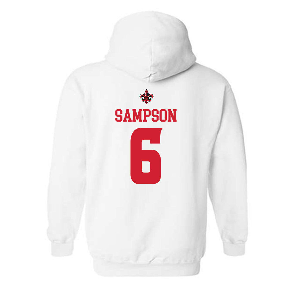 Louisiana - NCAA Football : Shelton Sampson - Sports Shersey Hooded Sweatshirt-1