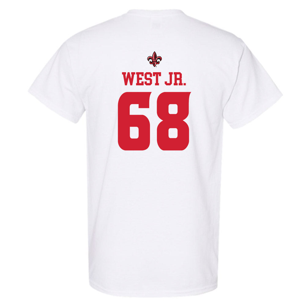 Louisiana - NCAA Football : Fitzgerald West Jr. - Sports Shersey T-Shirt-1