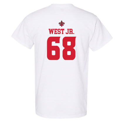 Louisiana - NCAA Football : Fitzgerald West Jr. - Sports Shersey T-Shirt-1