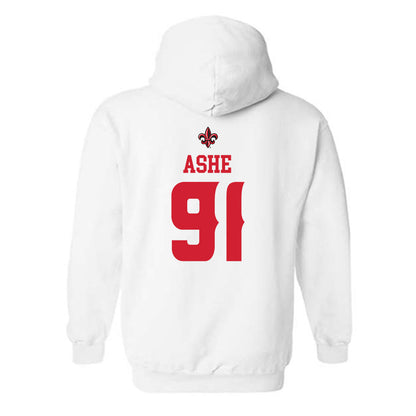 Louisiana - NCAA Football : Priest Ashe - Sports Shersey Hooded Sweatshirt-1