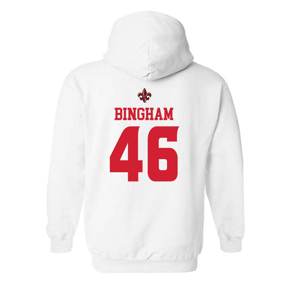 Louisiana - NCAA Football : Roderick Bingham - Sports Shersey Hooded Sweatshirt-1