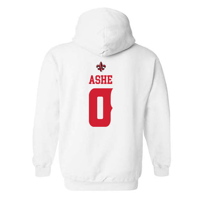 Louisiana - NCAA Football : Priest Ashe - Sports Shersey Hooded Sweatshirt-1