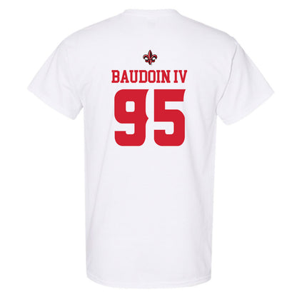 Louisiana - NCAA Football : Maxie Baudoin IV - Sports Shersey T-Shirt-1