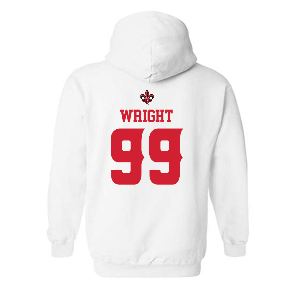 Louisiana - NCAA Football : Ashton Wright - Sports Shersey Hooded Sweatshirt-1
