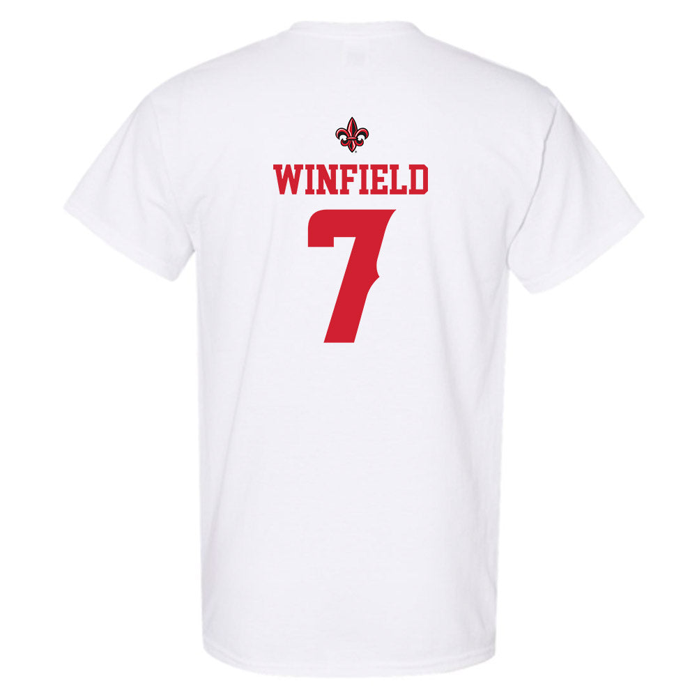Louisiana - NCAA Football : Lunch Winfield - Sports Shersey T-Shirt-1