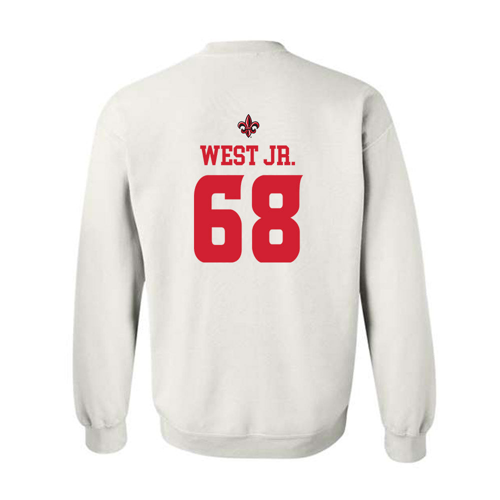 Louisiana - NCAA Football : Fitzgerald West Jr. - Sports Shersey Crewneck Sweatshirt-1