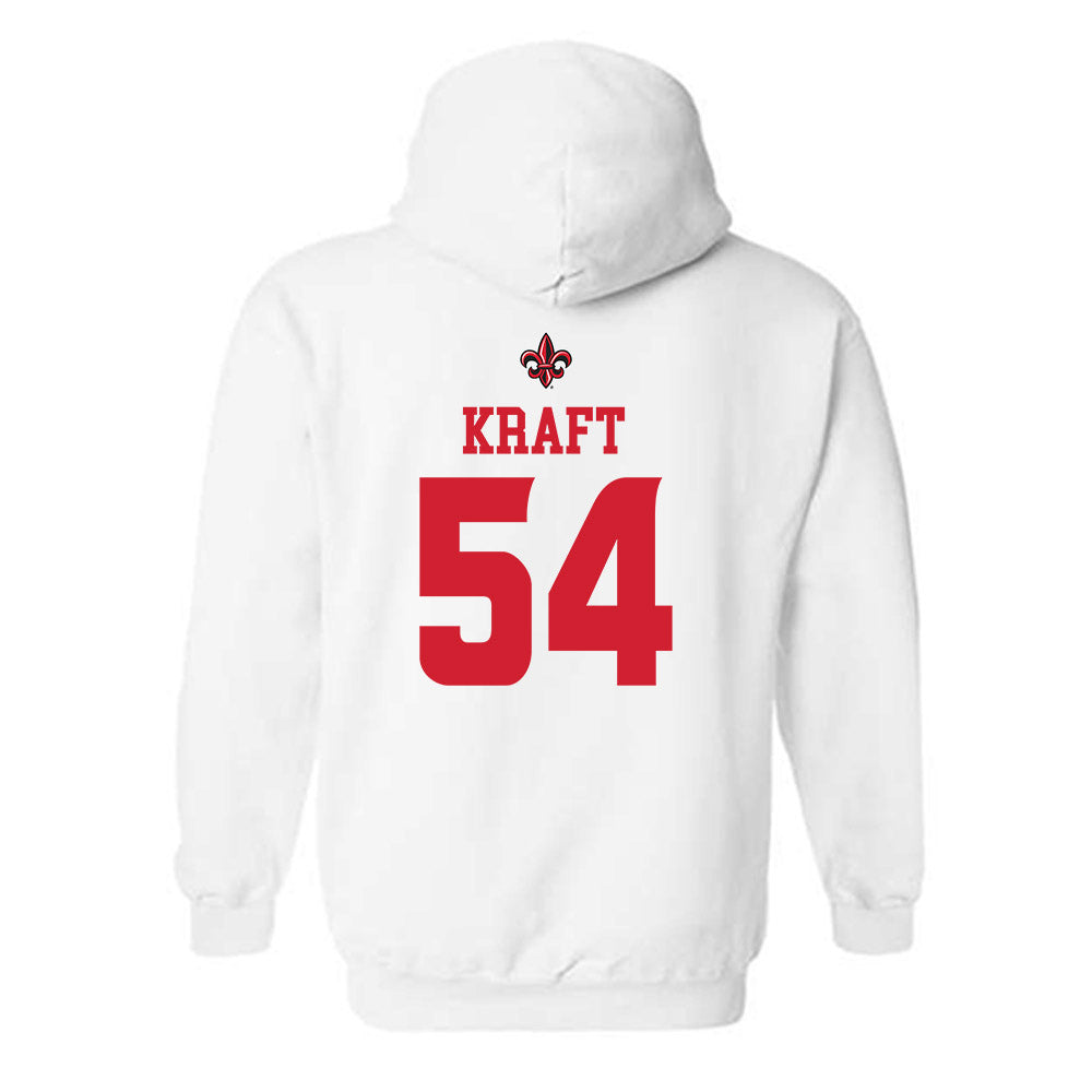 Louisiana - NCAA Football : Carson Kraft - Sports Shersey Hooded Sweatshirt-1