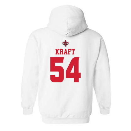 Louisiana - NCAA Football : Carson Kraft - Sports Shersey Hooded Sweatshirt-1