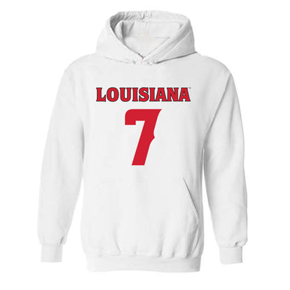 Louisiana - NCAA Football : Lunch Winfield - Sports Shersey Hooded Sweatshirt-0
