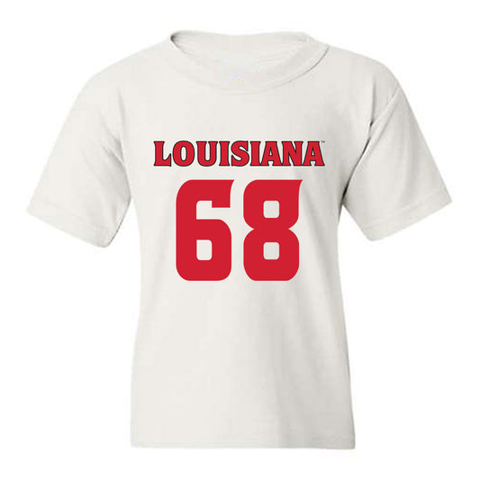 Louisiana - NCAA Football : Fitzgerald West Jr. - Sports Shersey Youth T-Shirt-0