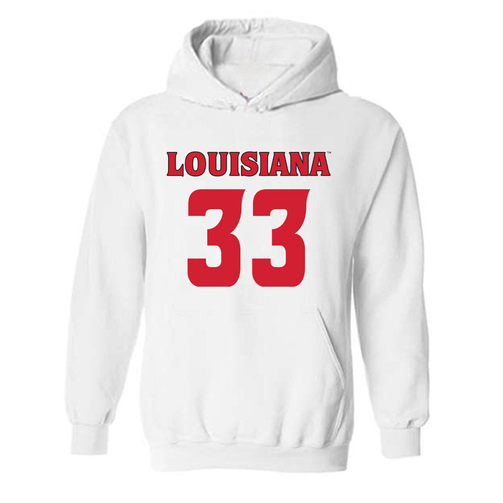 Louisiana - NCAA Football : AJ Spencer - Sports Shersey Hooded Sweatshirt-0