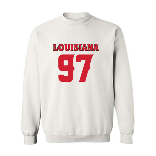 Louisiana - NCAA Football : Xavier Waters - Sports Shersey Crewneck Sweatshirt-0
