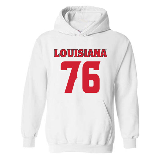 Louisiana - NCAA Football : Matthew Broussard - Hooded Sweatshirt Replica Shersey