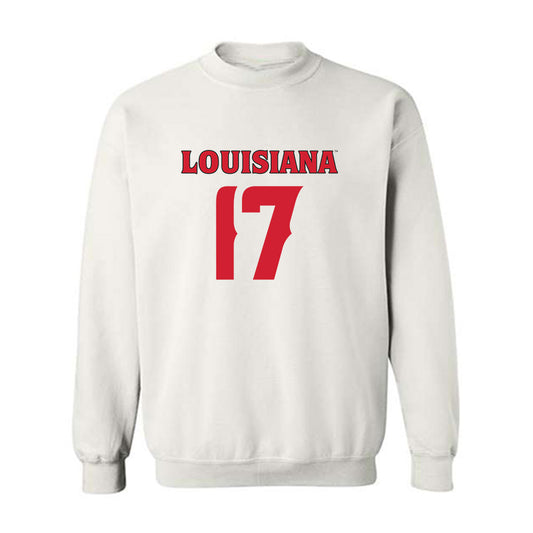 Louisiana - NCAA Football : Landon Strother - Sports Shersey Crewneck Sweatshirt-0