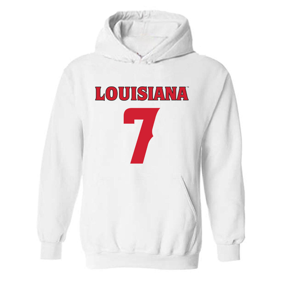 Louisiana - NCAA Football : Lunch Winfield - Sports Shersey Hooded Sweatshirt-0