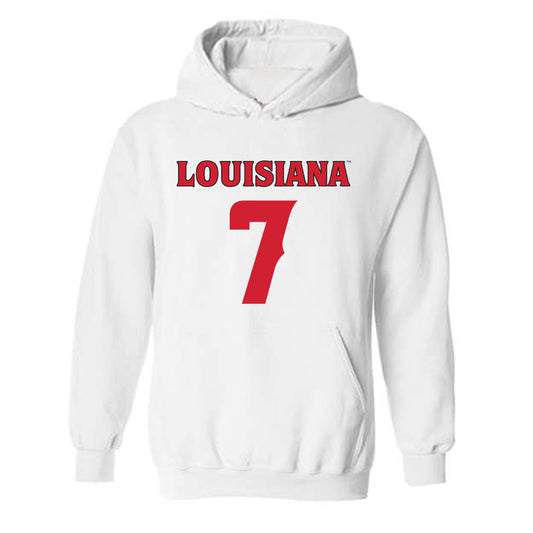 Louisiana - NCAA Football : Lunch Winfield - Sports Shersey Hooded Sweatshirt-0