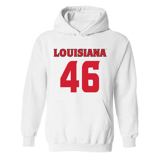 Louisiana - NCAA Football : Lake Bates - Sports Shersey Hooded Sweatshirt-0
