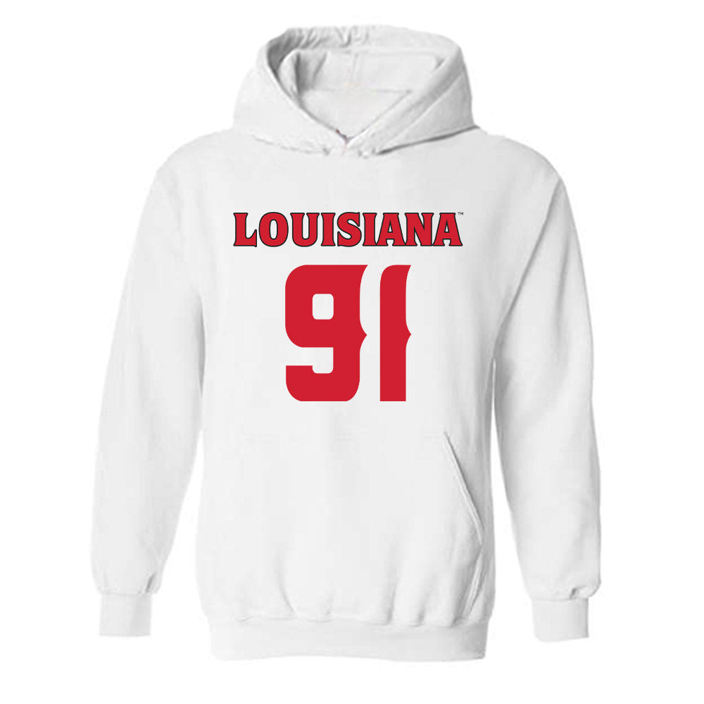 Louisiana - NCAA Football : Priest Ashe - Sports Shersey Hooded Sweatshirt-0