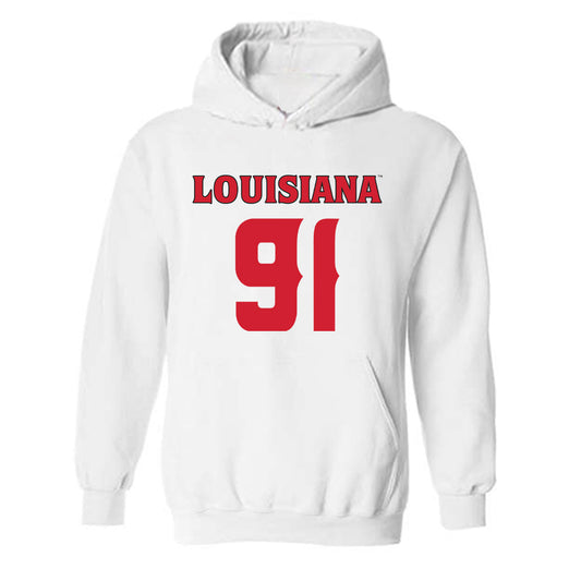 Louisiana - NCAA Football : Priest Ashe - Sports Shersey Hooded Sweatshirt-0