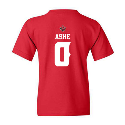 Louisiana - NCAA Football : Priest Ashe - Sports Shersey Youth T-Shirt-1