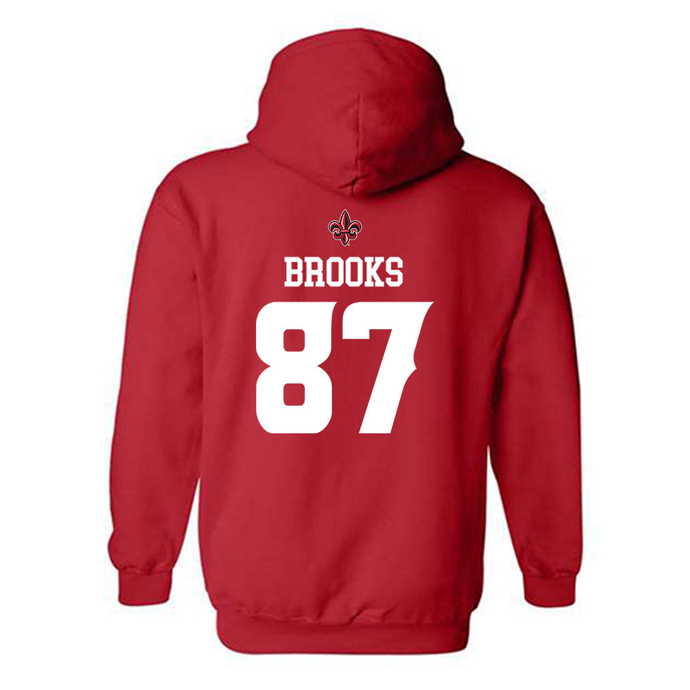 Louisiana - NCAA Football : Kristion Brooks - Sports Shersey Hooded Sweatshirt-1