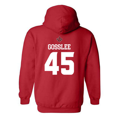 Louisiana - NCAA Football : Patrick Gosslee - Sports Shersey Hooded Sweatshirt-1