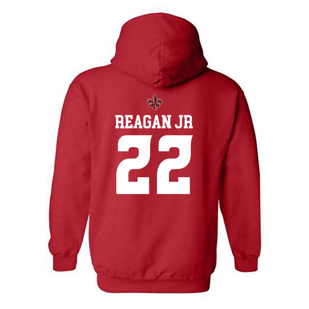Louisiana - NCAA Football : Anthony Reagan Jr - Sports Shersey Hooded Sweatshirt-1