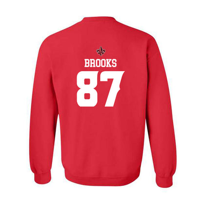 Louisiana - NCAA Football : Kristion Brooks - Sports Shersey Crewneck Sweatshirt-1