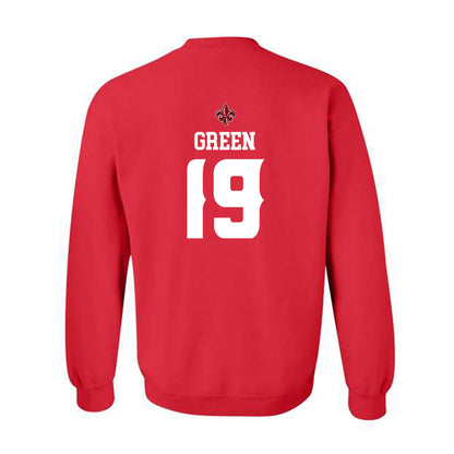 Louisiana - NCAA Football : Luke Green - Sports Shersey Crewneck Sweatshirt-1