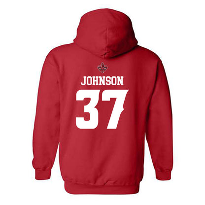 Louisiana - NCAA Football : Micah Johnson - Sports Shersey Hooded Sweatshirt-1