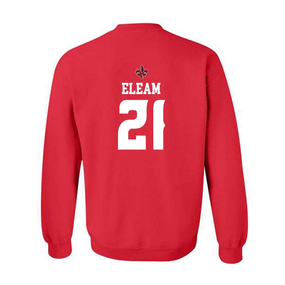Louisiana - NCAA Football : Maurion Eleam - Sports Shersey Crewneck Sweatshirt-1