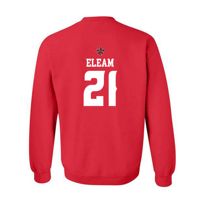 Louisiana - NCAA Football : Maurion Eleam - Sports Shersey Crewneck Sweatshirt-1