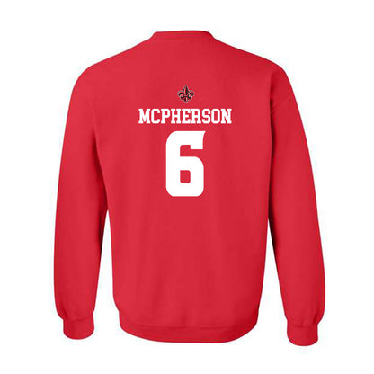 Louisiana - NCAA Football : conor Mcpherson - Sports Shersey Crewneck Sweatshirt-1