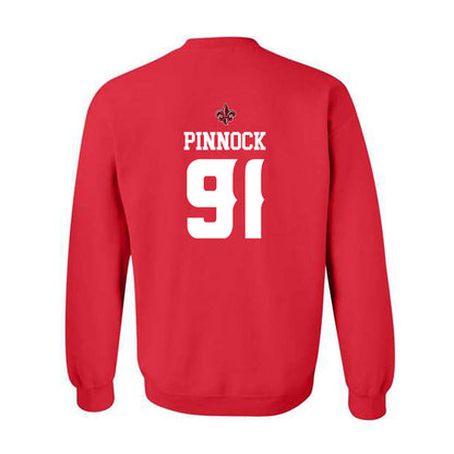Louisiana - NCAA Football : Jordan Pinnock - Sports Shersey Crewneck Sweatshirt-1