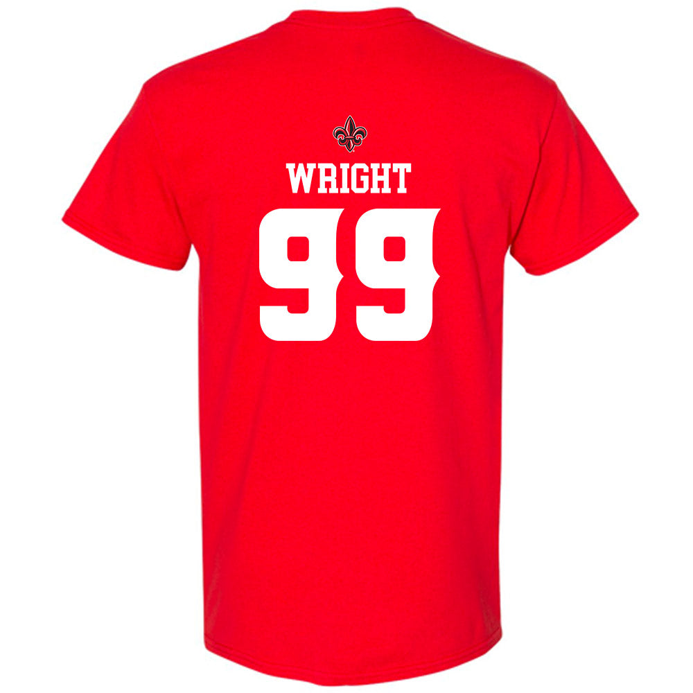 Louisiana - NCAA Football : Ashton Wright - Sports Shersey T-Shirt-1
