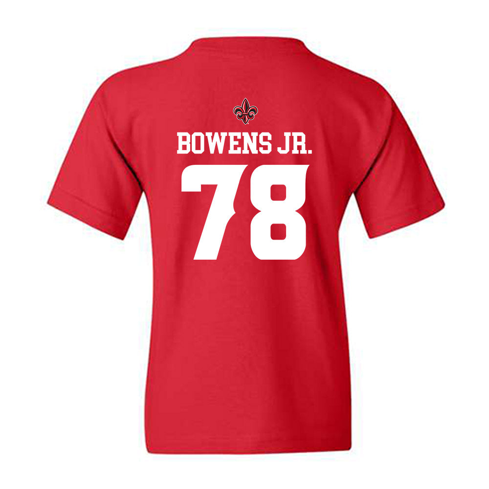 Louisiana - NCAA Football : Michael Bowens Jr. - Sports Shersey Youth T-Shirt-1