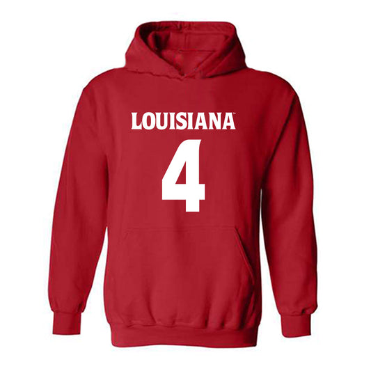 Louisiana - NCAA Football : Trenton Chaney - Sports Shersey Hooded Sweatshirt-0