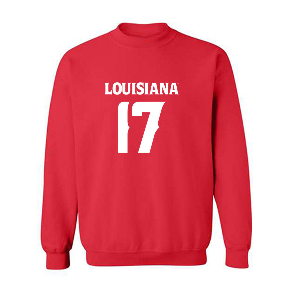Louisiana - NCAA Football : Landon Strother - Sports Shersey Crewneck Sweatshirt-0