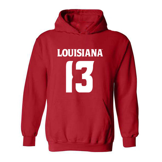 Louisiana - NCAA Football : Curley Reed III - Sports Shersey Hooded Sweatshirt-0