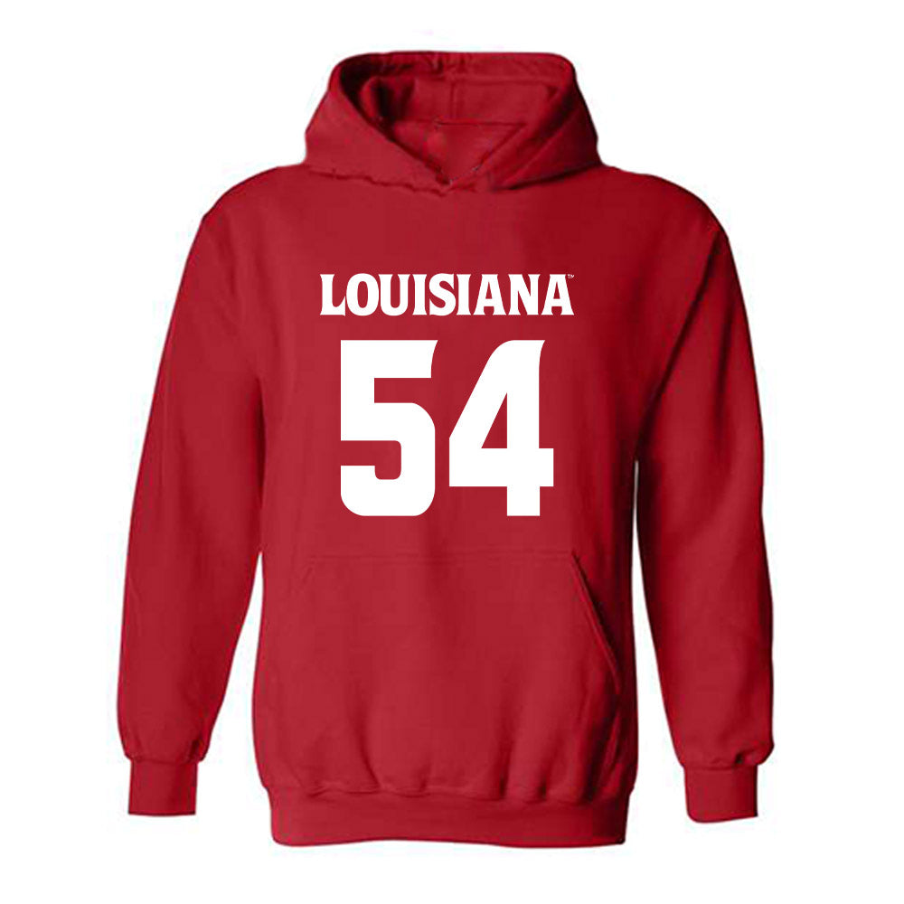 Louisiana - NCAA Football : Carson Kraft - Sports Shersey Hooded Sweatshirt-0