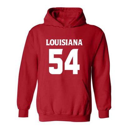 Louisiana - NCAA Football : Carson Kraft - Sports Shersey Hooded Sweatshirt-0