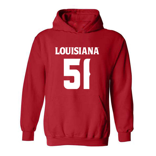 Louisiana - NCAA Football : Hayden Darbonne - Sports Shersey Hooded Sweatshirt-0