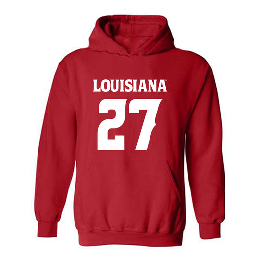 Louisiana - NCAA Football : Edrick Williams - Sports Shersey Hooded Sweatshirt-0
