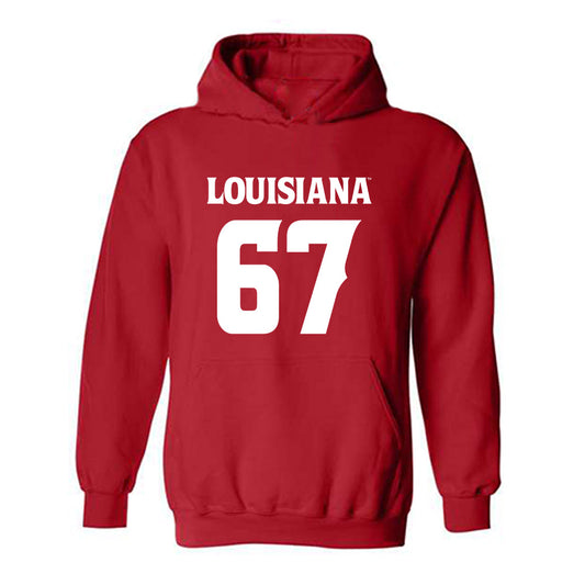 Louisiana - NCAA Football : Jayden Michael - Sports Shersey Hooded Sweatshirt-0