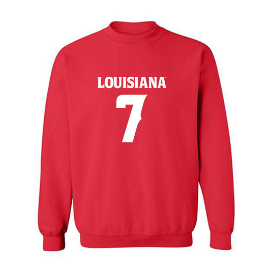 Louisiana - NCAA Football : Lunch Winfield - Sports Shersey Crewneck Sweatshirt-0
