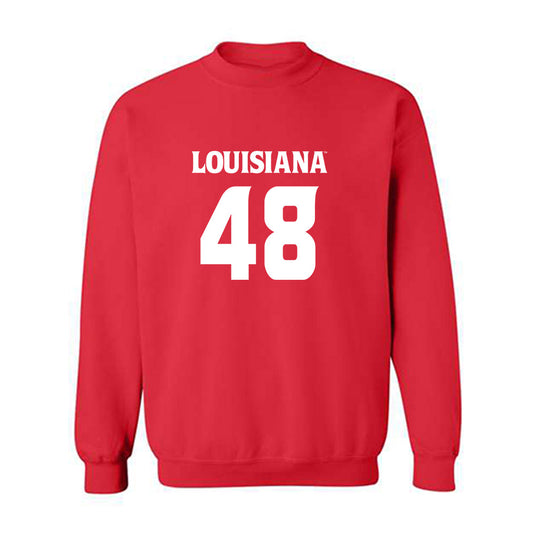 Louisiana - NCAA Football : Jackson Villaume - Sports Shersey Crewneck Sweatshirt-0