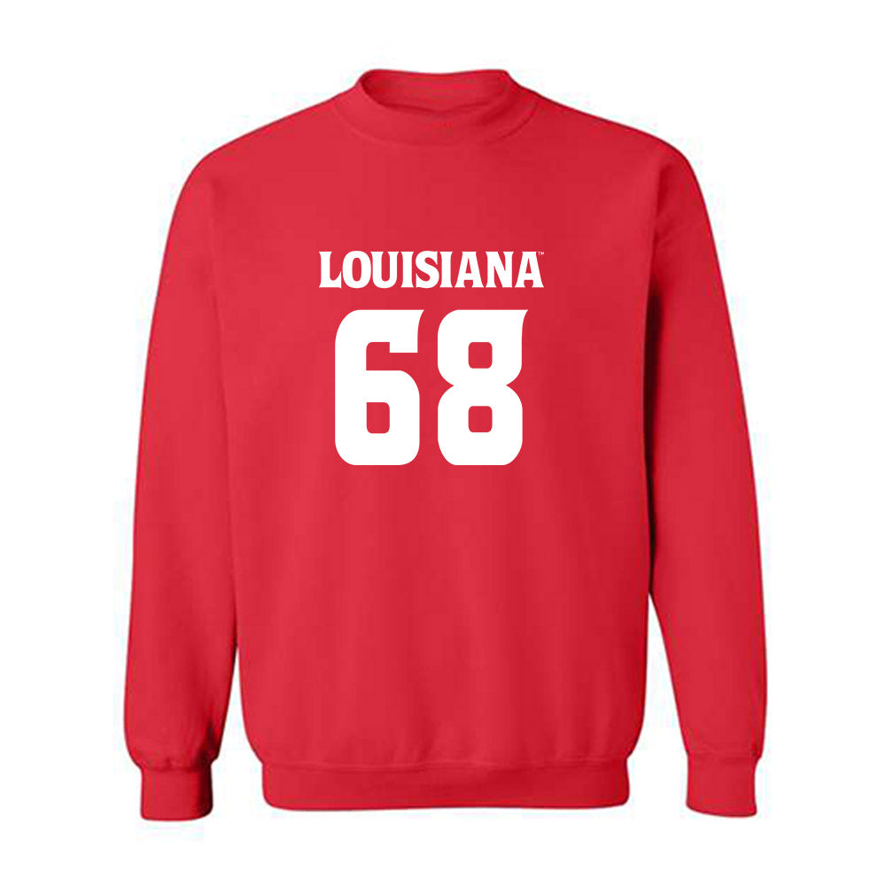Louisiana - NCAA Football : Fitzgerald West Jr. - Sports Shersey Crewneck Sweatshirt-0