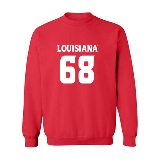 Louisiana - NCAA Football : Fitzgerald West Jr. - Sports Shersey Crewneck Sweatshirt-0